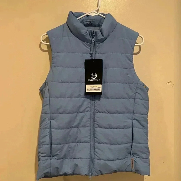 Foray Golf Packable Blue Quilted Vest New With Tag - Picture 3 of 8